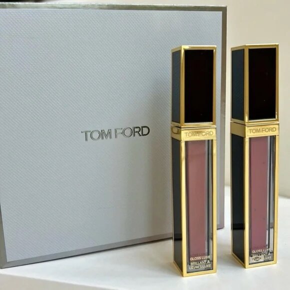 NEW IN BOX Tom Ford Gloss Luxe Lip Duo in 08 Inhibition/ 22 Sunrise Pink - Picture 1 of 8